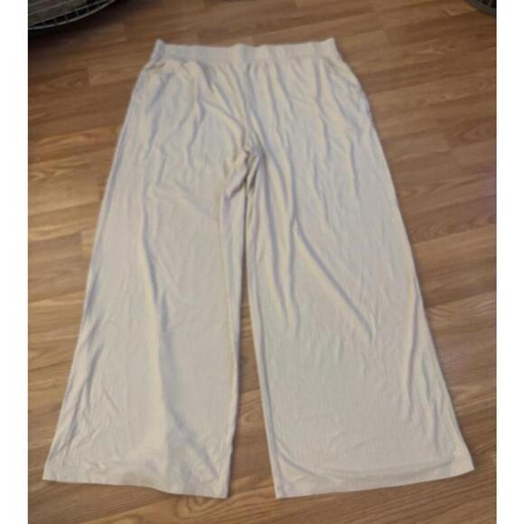 Cuddl Duds Ribbed Wide Leg Lounge Pants Size 1X - Picture 3 of 9